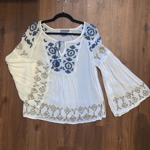 Vanessa Virginia blouse w/ bead embellishments